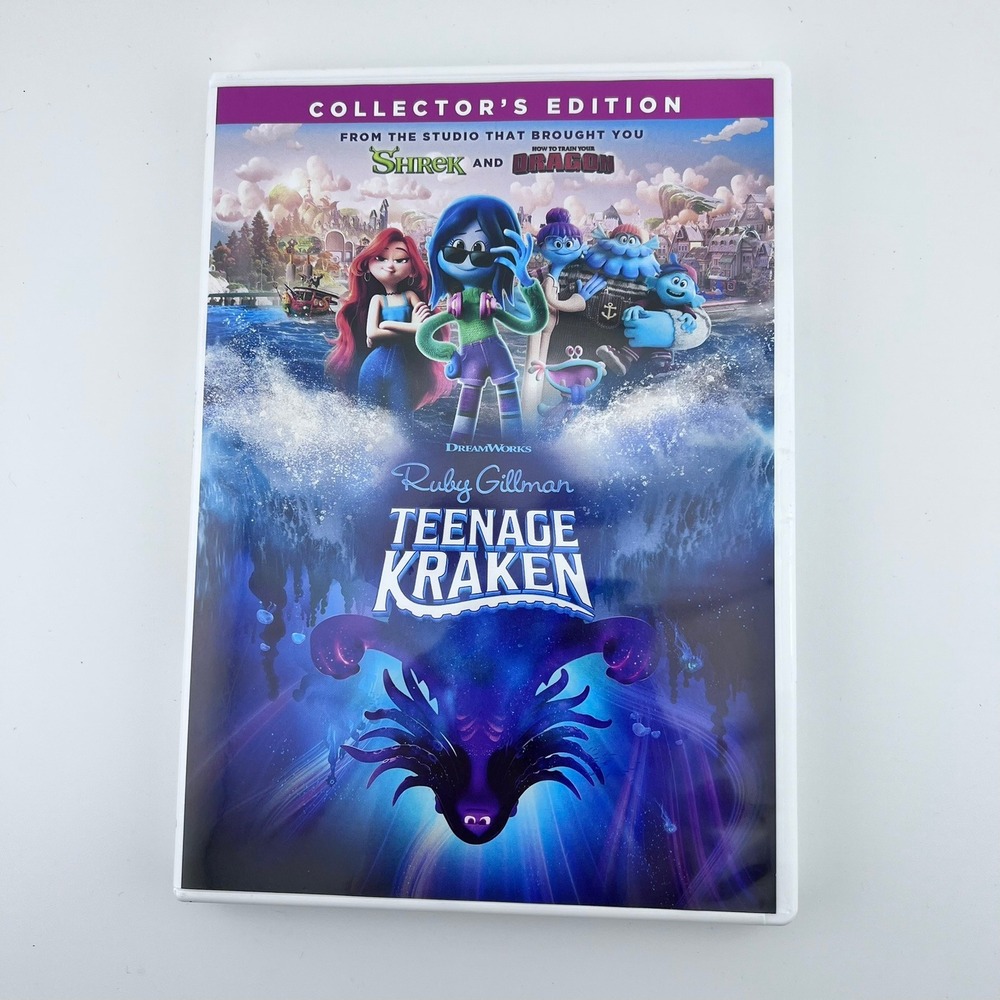 Ruby Gillman Teenage Kraken DVD Collector's Edition DreamWorks 2023 Family Movie